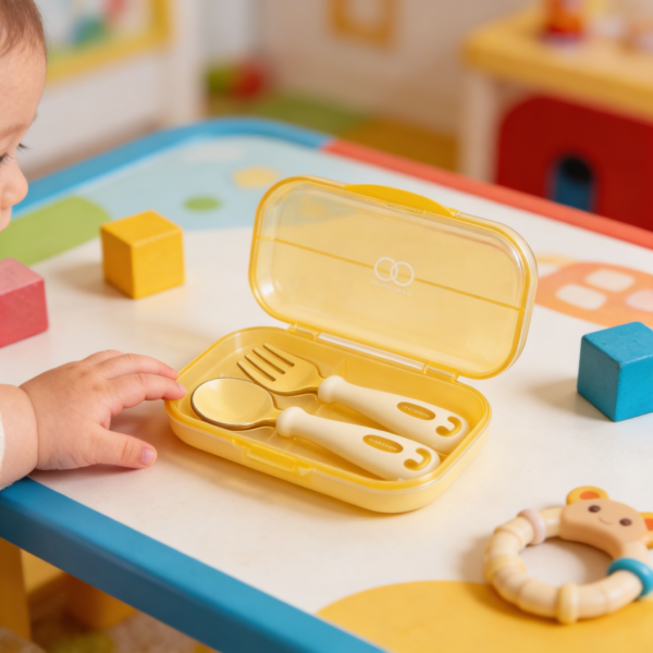 Crocodile Self-Feeding Spoon & Fork Set
